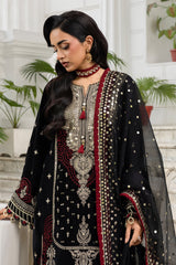 4196 - Embroidered Shirt Shalwar Dupatta By Zellbury