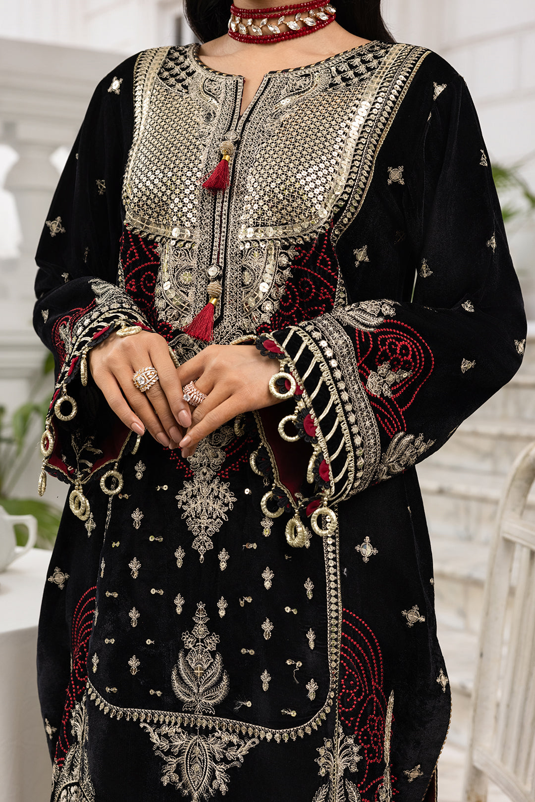 4196 - Embroidered Shirt Shalwar Dupatta By Zellbury