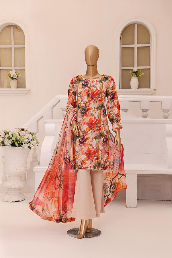 DPR-040 | Unstitched Digital Printed Broshia Lawn By Dr. Haris
