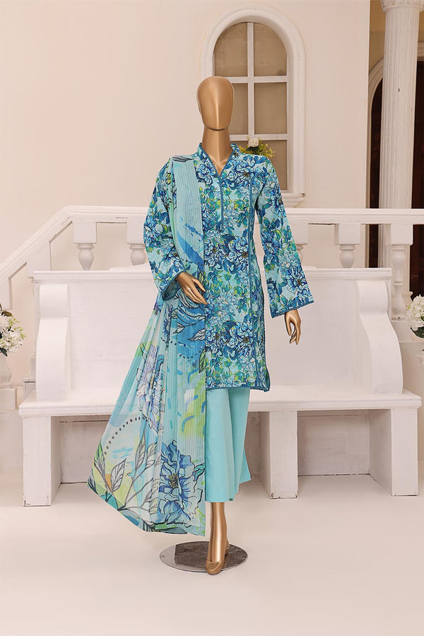DPR-043 | Unstitched Digital Printed Broshia Lawn By Dr. Haris