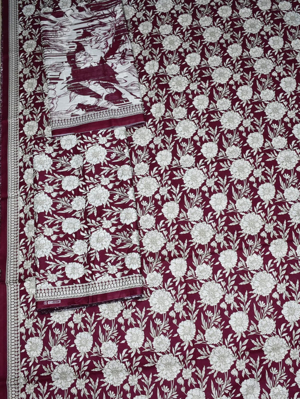 Design# 42 | Bin Saeed Mid Season Cotton Lawn – Premium 3PC Collection