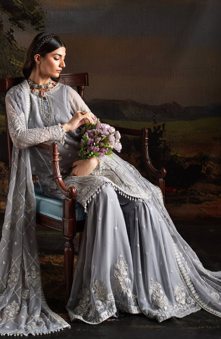 Adeline | ZRQ - 03 | Rouge Unstitched By Zarif - Rabbani Cloth House