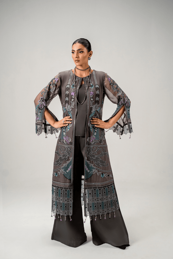 AR - 07 - Chiffon Fabric - Aura Unstitched By Zebtan - Rabbani Cloth House