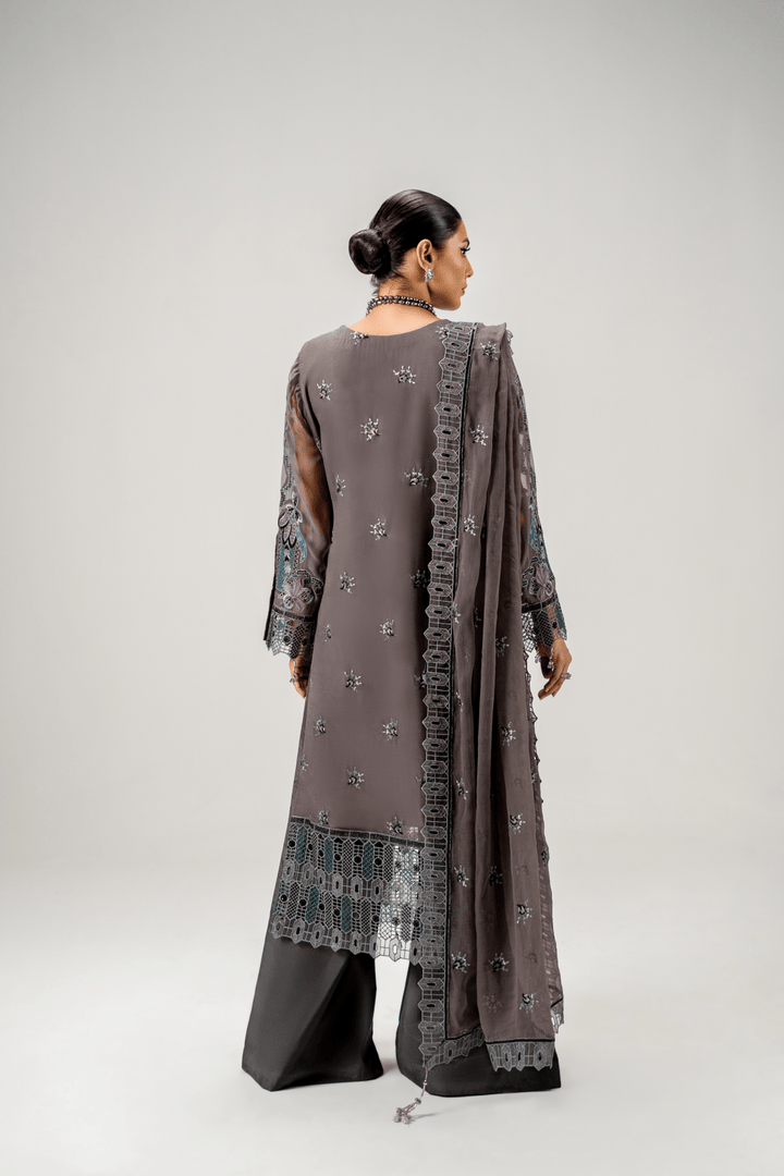 AR - 07 - Chiffon Fabric - Aura Unstitched By Zebtan - Rabbani Cloth House