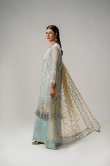AR - 08 - Chiffon Fabric - Aura Unstitched By Zebtan - Rabbani Cloth House