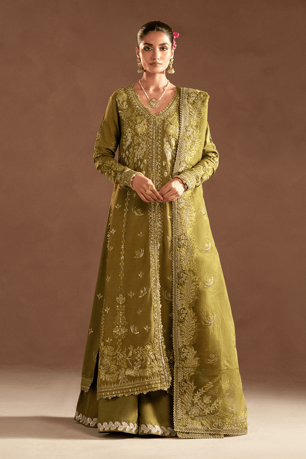 Aurelia - Selene Unstitched Raw Silk By Emaan Adeel - Rabbani Cloth House