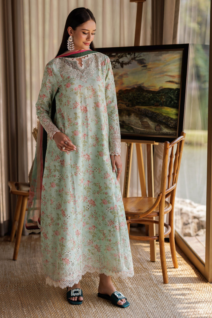 Barrie - 02 | Luxury Unstitched | Embroidered Lawn '25 By Xenia - Rabbani Cloth House