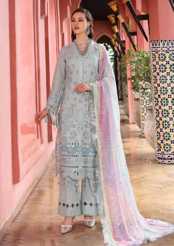 NE-111 - Bazar Unstitched Lawn'25 By Nureh