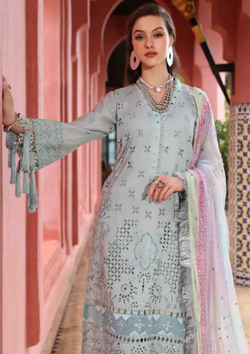NE-111 - Bazar Unstitched Lawn'25 By Nureh
