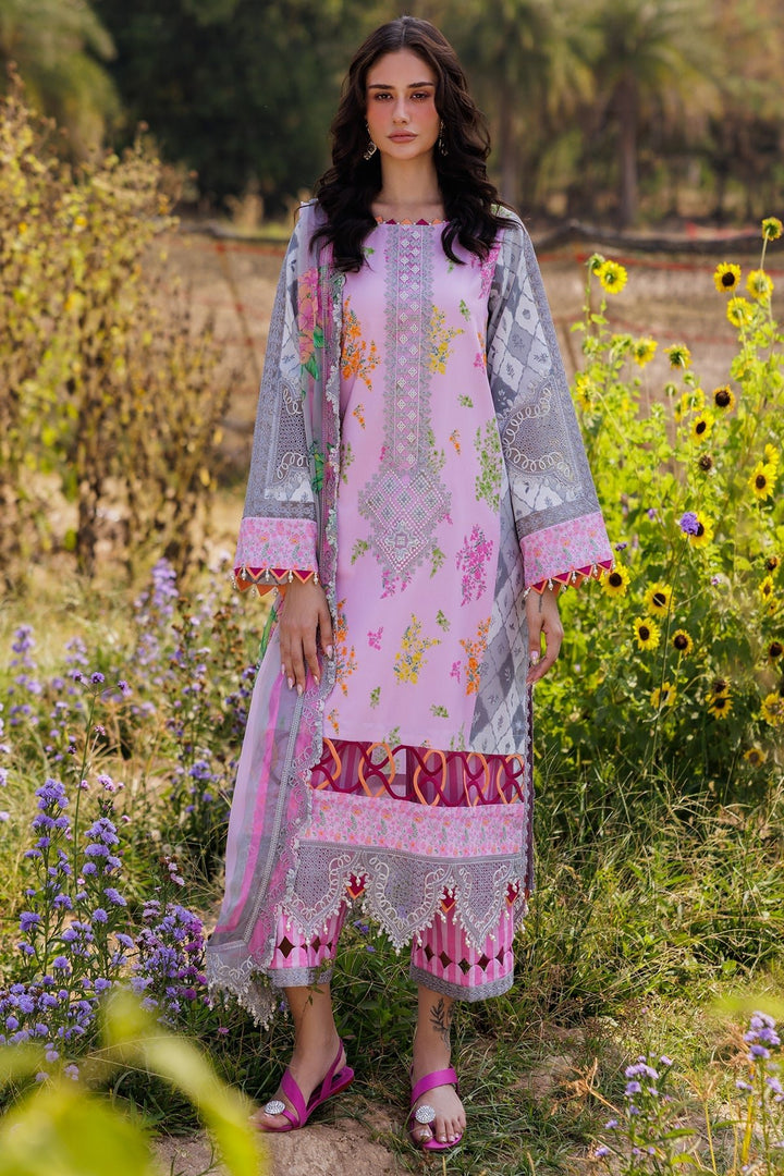 CC5 - 07 – Lawn Printed - Combination Unstitched Collection By Charizma - Rabbani Cloth House
