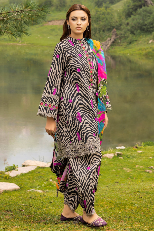 CCW4 - 10 | Winter | Combination Unstitched Dress - Rabbani Cloth House