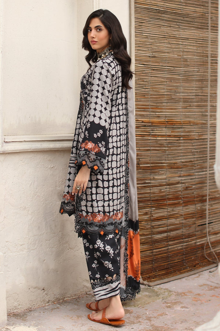 CCW4 - 16 - | Winter | Combination Unstitched Dress - Rabbani Cloth House