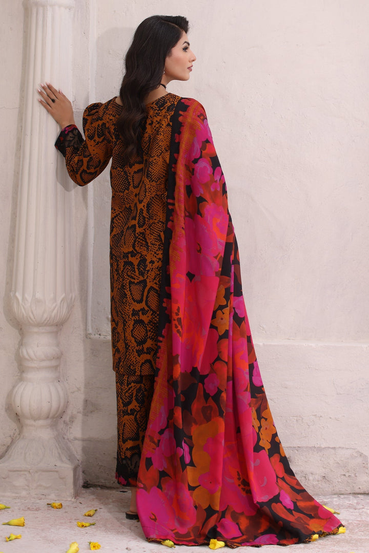 CCW4 - 17 | Winter | Combination Unstitched Dress - Rabbani Cloth House