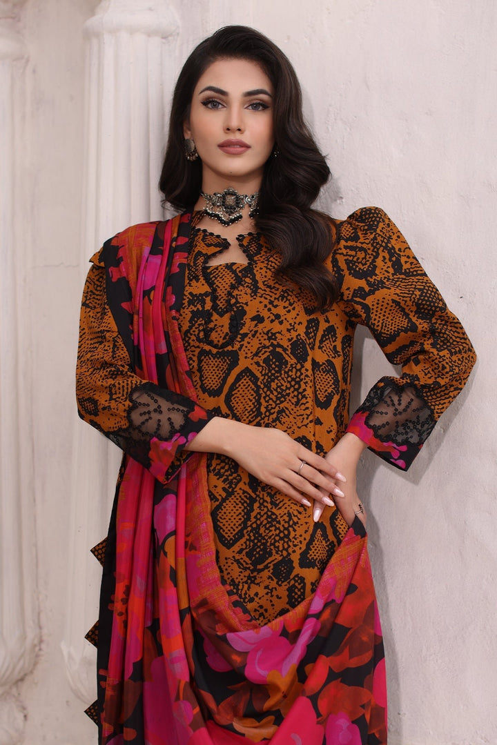 CCW4 - 17 | Winter | Combination Unstitched Dress - Rabbani Cloth House