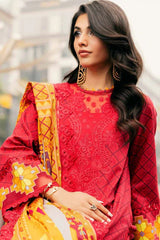 CIN5 - 02 – 3pc Infinity Embroidered Printed Lawn By Charizma - Rabbani Cloth House