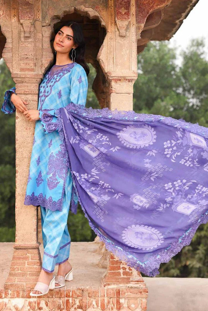 CIN5 - 07 – 3pc Infinity Embroidered Printed Lawn By Charizma - Rabbani Cloth House