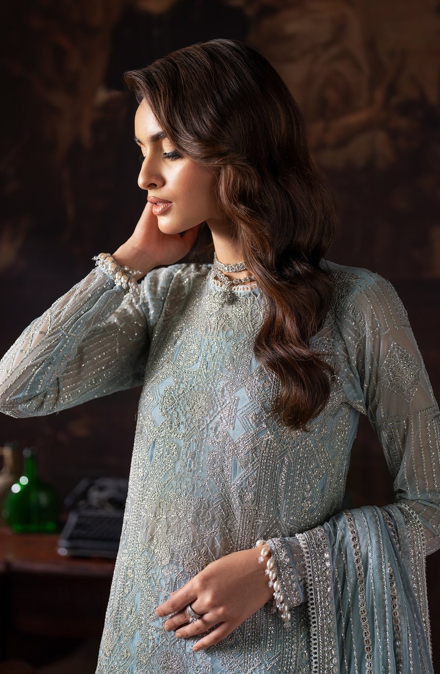 Cynthia | ZRQ - 07 | Rouge Unstitched By Zarif - Rabbani Cloth House