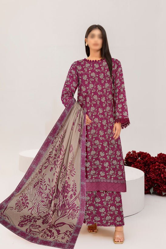 D - 01 - Bismil Lawn Doriya Digital Print Vol - 01 By Fantak - Rabbani Cloth House