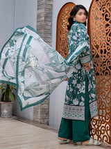D 06 - Nureh by Fantak Printed Slub Lawn Collection - Rabbani Cloth House