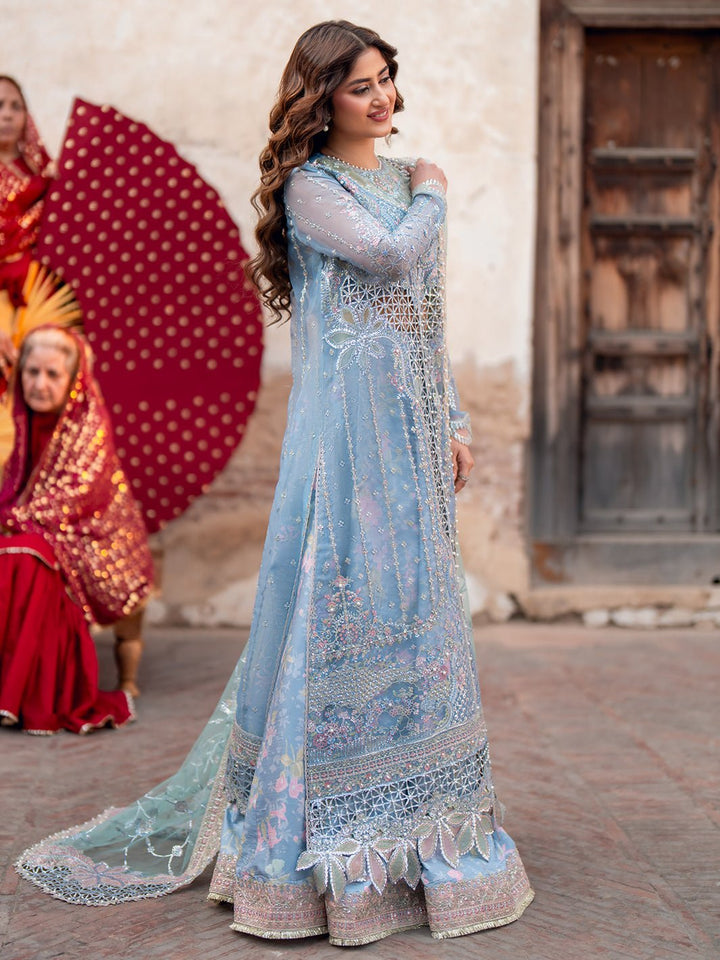 D - 602 | Sona Gachi Unstitched Luxury Formals By Bin Ilyas - Rabbani Cloth House