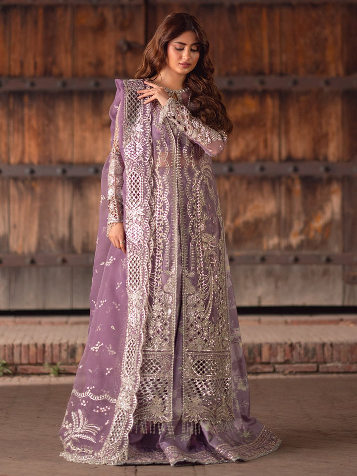 D - 603 | Sona Gachi Unstitched Luxury Formals By Bin Ilyas - Rabbani Cloth House