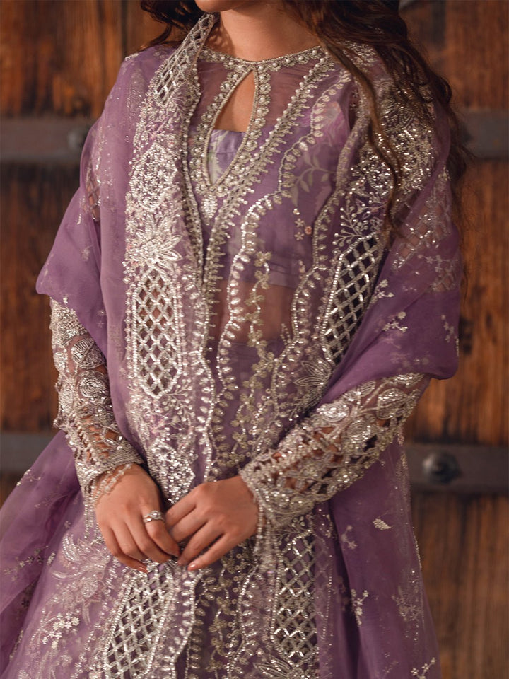 D - 603 | Sona Gachi Unstitched Luxury Formals By Bin Ilyas - Rabbani Cloth House