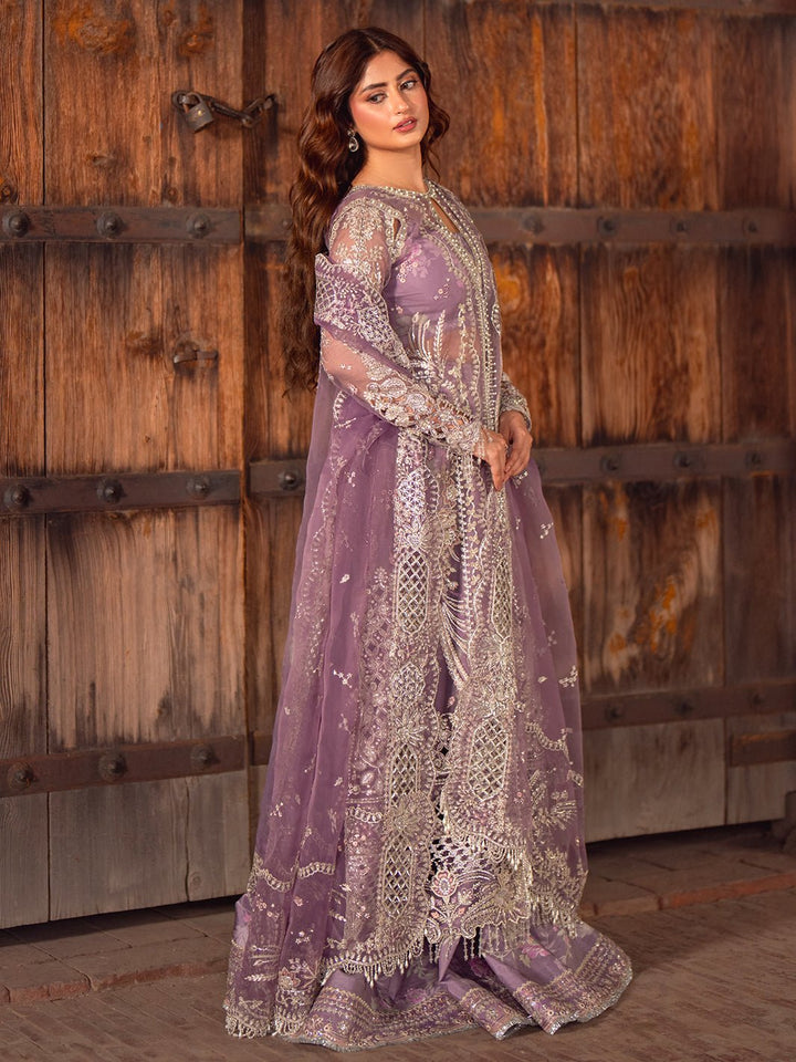 D - 603 | Sona Gachi Unstitched Luxury Formals By Bin Ilyas - Rabbani Cloth House
