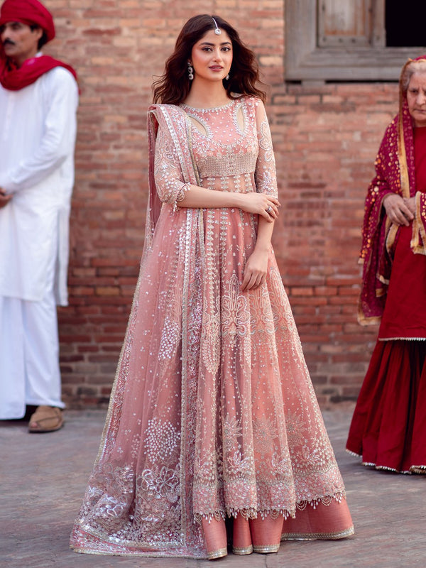 D - 604 | Sona Gachi Unstitched Luxury Formals By Bin Ilyas - Rabbani Cloth House