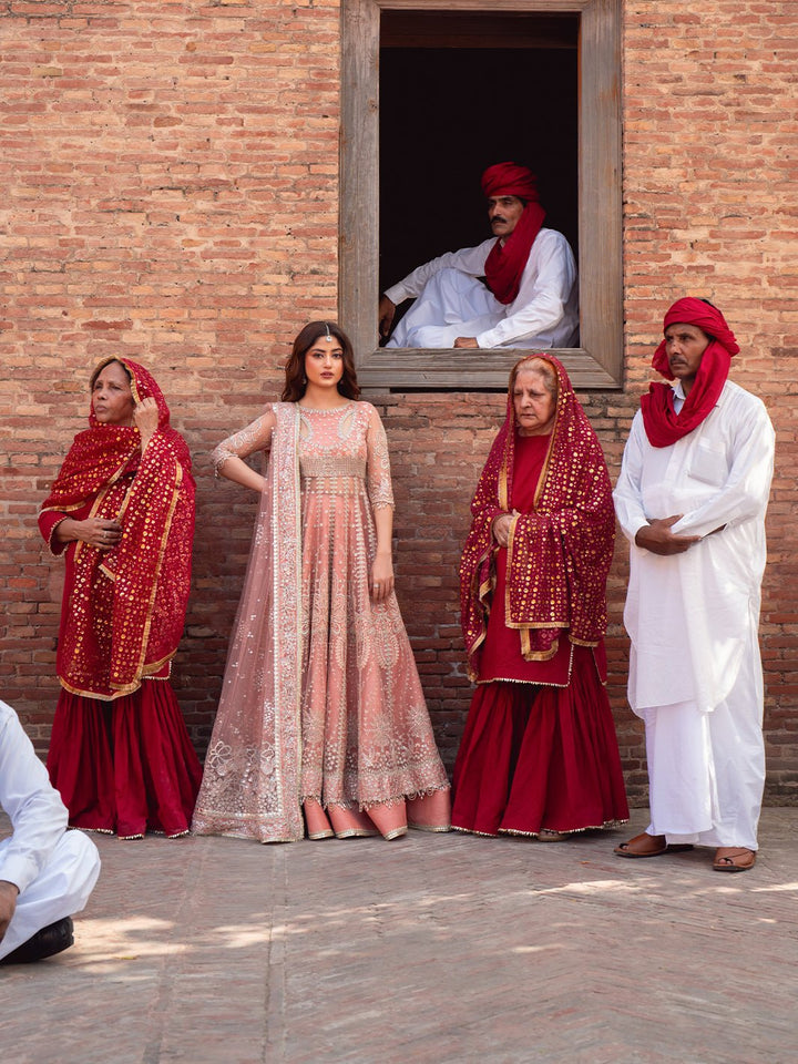 D - 604 | Sona Gachi Unstitched Luxury Formals By Bin Ilyas - Rabbani Cloth House