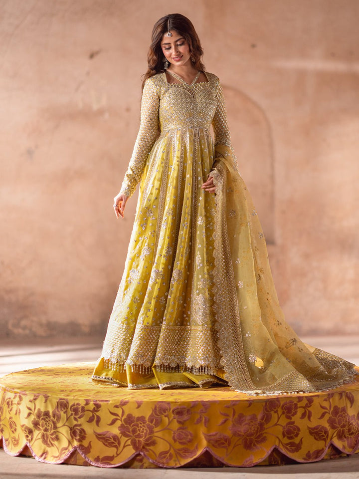 D - 606 | Sona Gachi Unstitched Luxury Formals By Bin Ilyas - Rabbani Cloth House