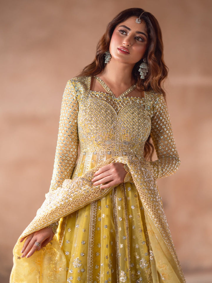 D - 606 | Sona Gachi Unstitched Luxury Formals By Bin Ilyas - Rabbani Cloth House