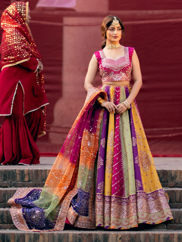 D - 607 | Sona Gachi Unstitched Luxury Formals By Bin Ilyas - Rabbani Cloth House