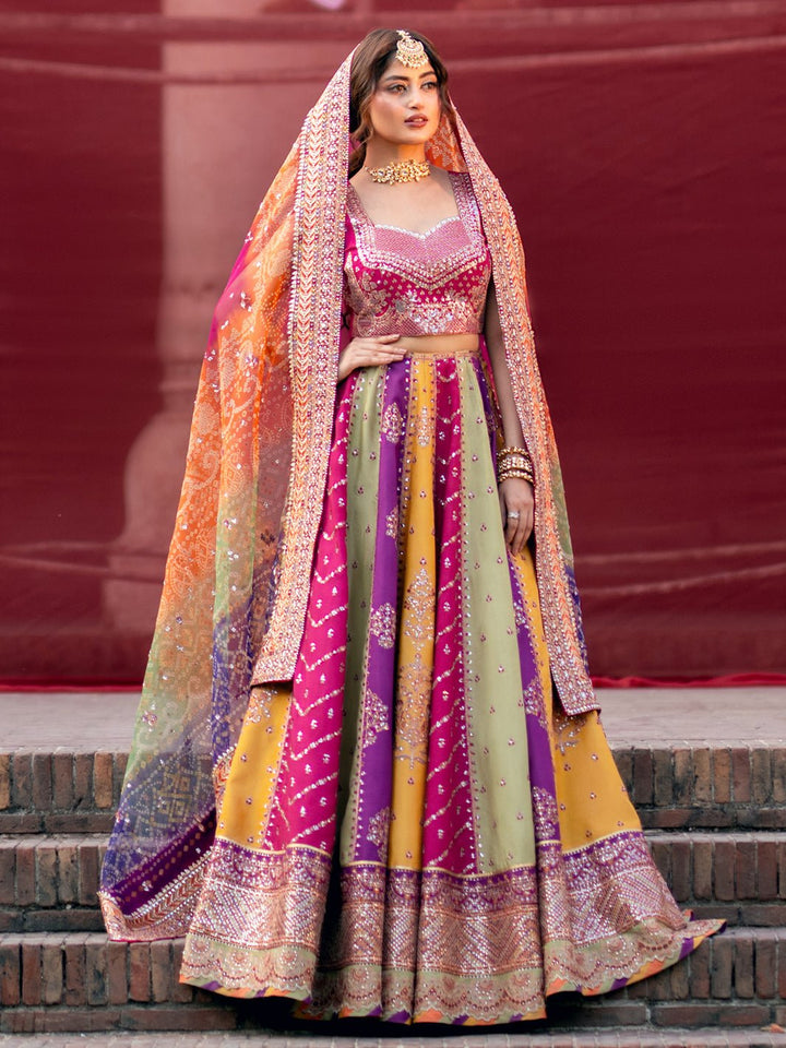 D - 607 | Sona Gachi Unstitched Luxury Formals By Bin Ilyas - Rabbani Cloth House