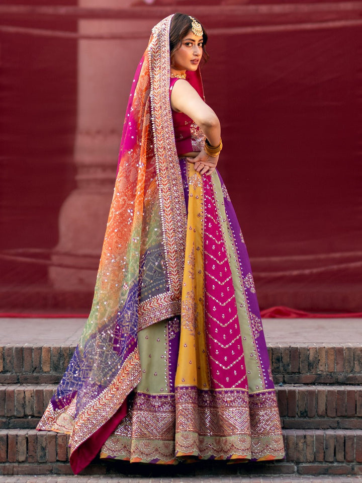 D - 607 | Sona Gachi Unstitched Luxury Formals By Bin Ilyas - Rabbani Cloth House