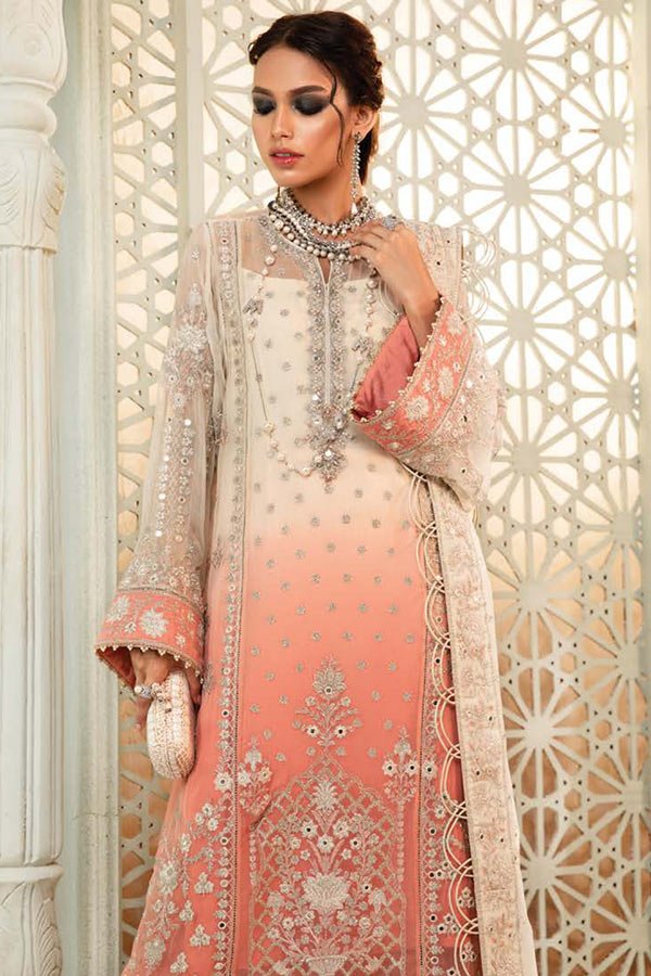 D8 Maria B Premium Multi Shade Chiffon Ensemble - Rabbani Cloth House