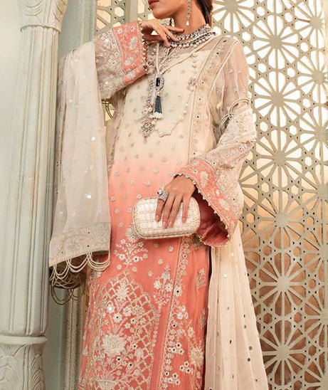 D8 Maria B Premium Multi Shade Chiffon Ensemble - Rabbani Cloth House