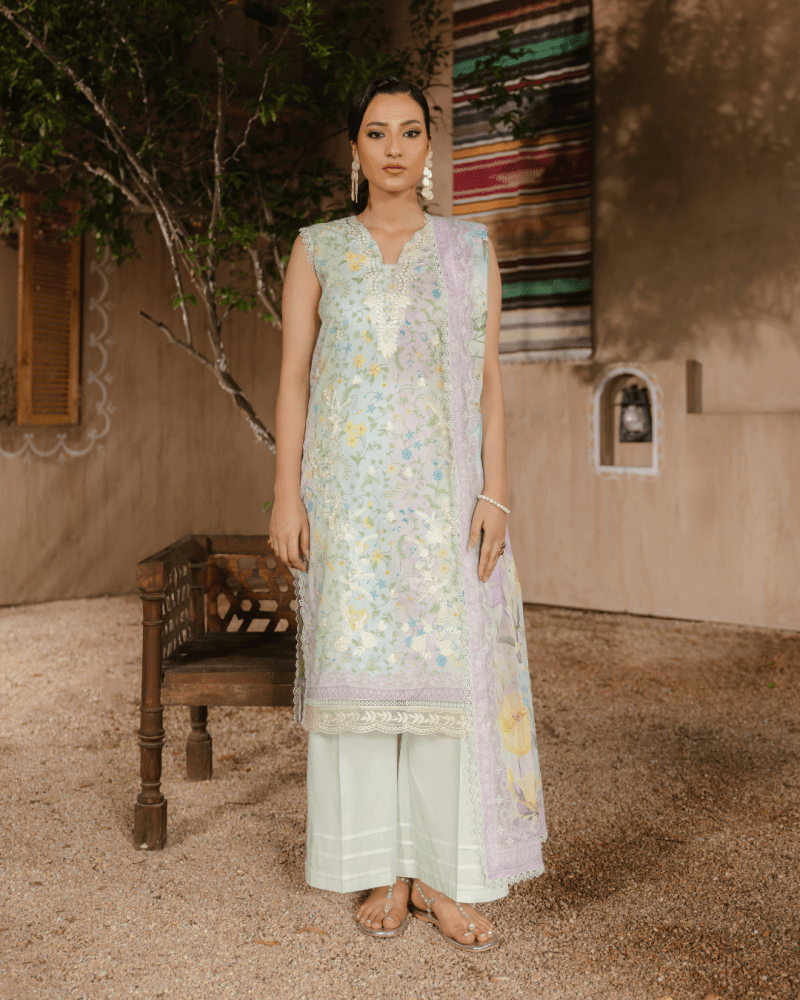 Dastaan - Rangkaari 3pc Lawn Digital Print Embroidered