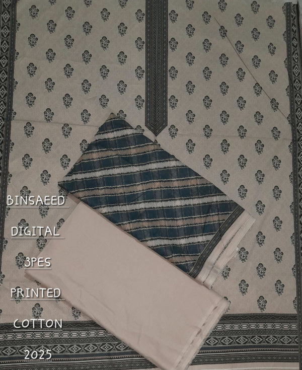 Design 10 | Bin Saeed Mid Season Cotton Lawn – Premium 3PC Collection - Rabbani Cloth House
