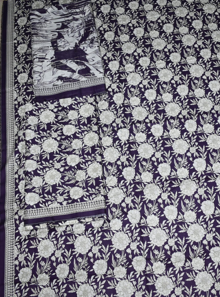 Design 45 | Bin Saeed Mid Season Cotton Lawn – Premium 3PC Collection - Rabbani Cloth House