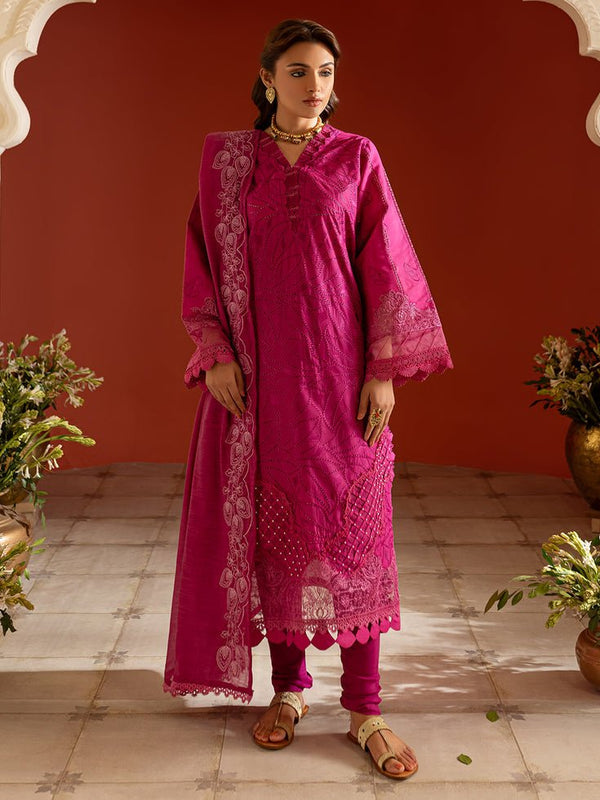 DSC - 02 | Embroidered Lawn | Dastaan E Noor By Prishay - Rabbani Cloth House