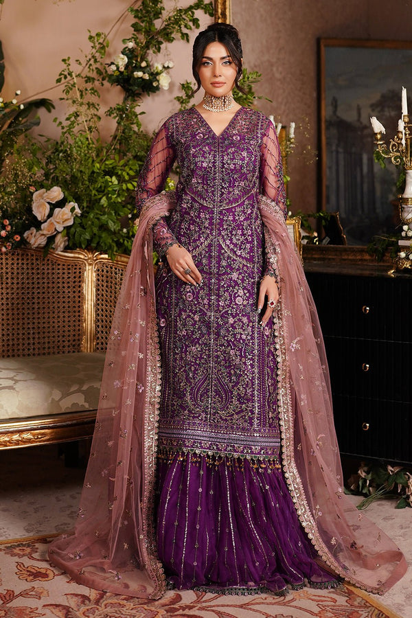 Elayha - A - 8002 | Aarzu Unstitched Collection '24 By Maryam's - Rabbani Cloth House