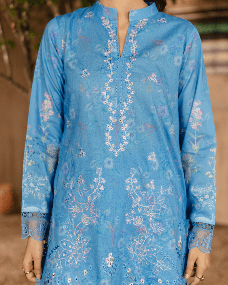 Elina - Rangkaari 3pc Lawn Digital Print Embroidered