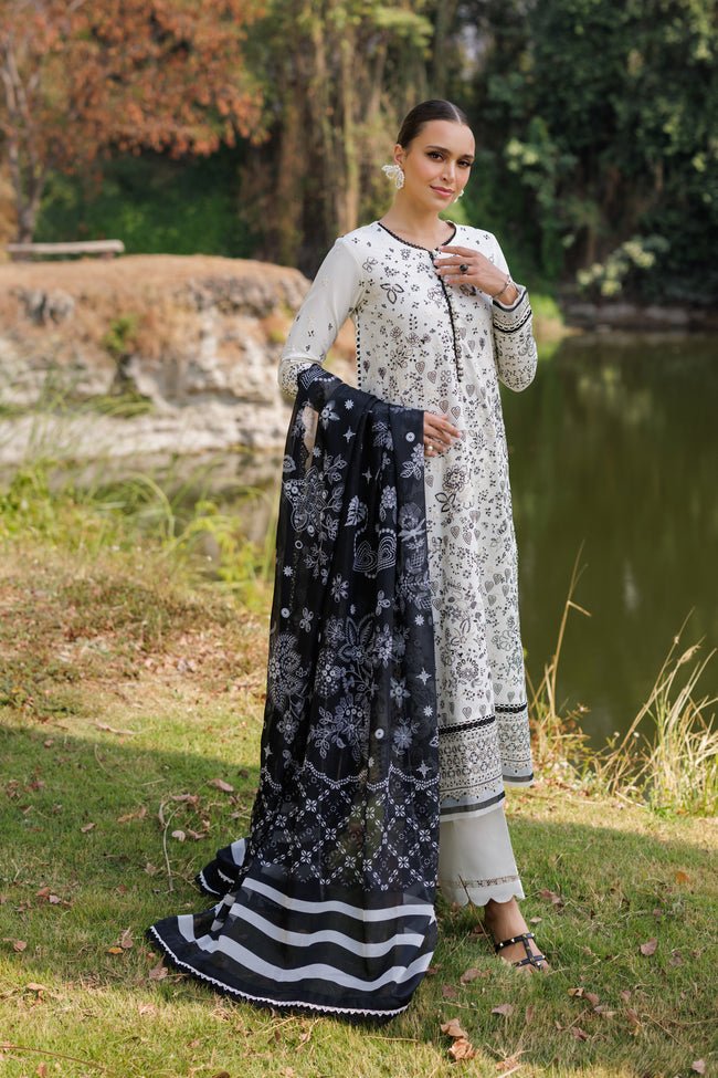 FIorella - 07 | Luxury Unstitched | Embroidered Lawn '25 By Xenia - Rabbani Cloth House