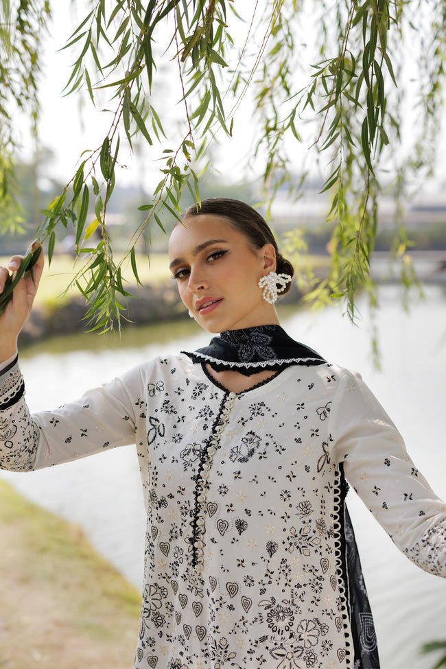 FIorella - 07 | Luxury Unstitched | Embroidered Lawn '25 By Xenia - Rabbani Cloth House