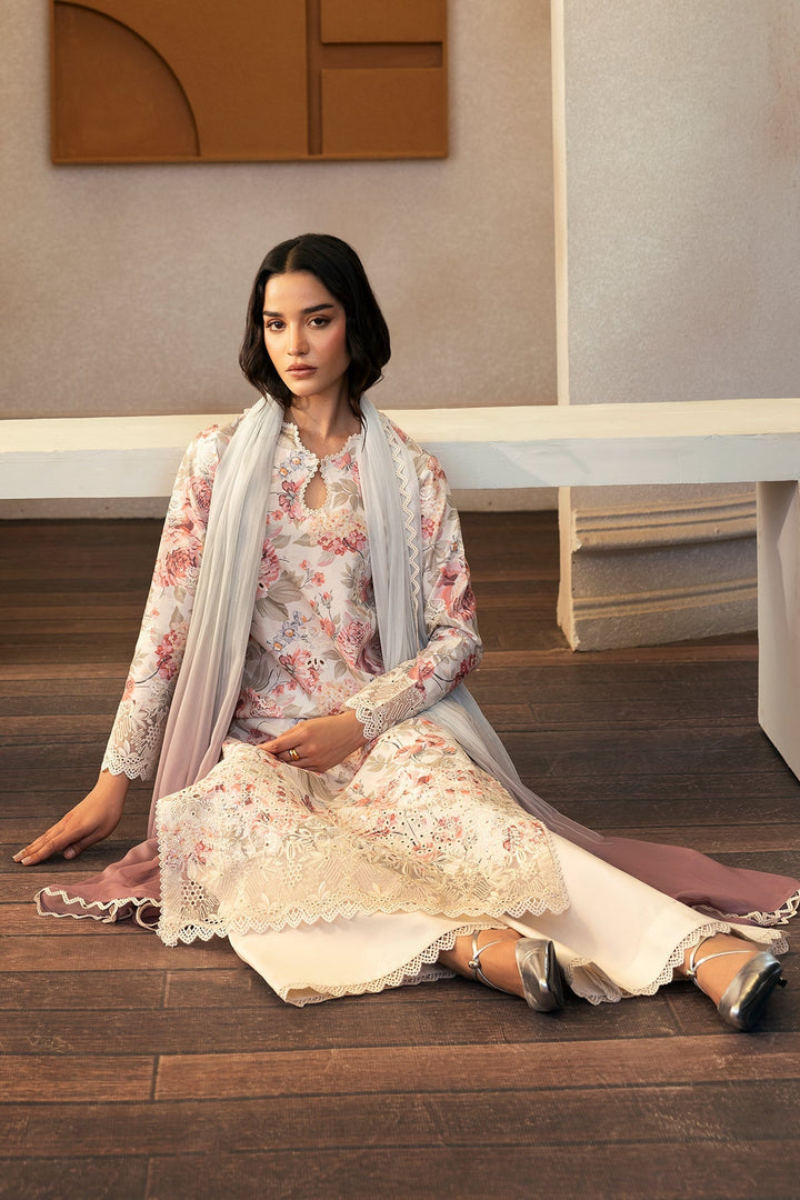 Horizon Faded - Printed Kari - Daybreak For Sun - Ready Days By Afrozeh - Rabbani Cloth House