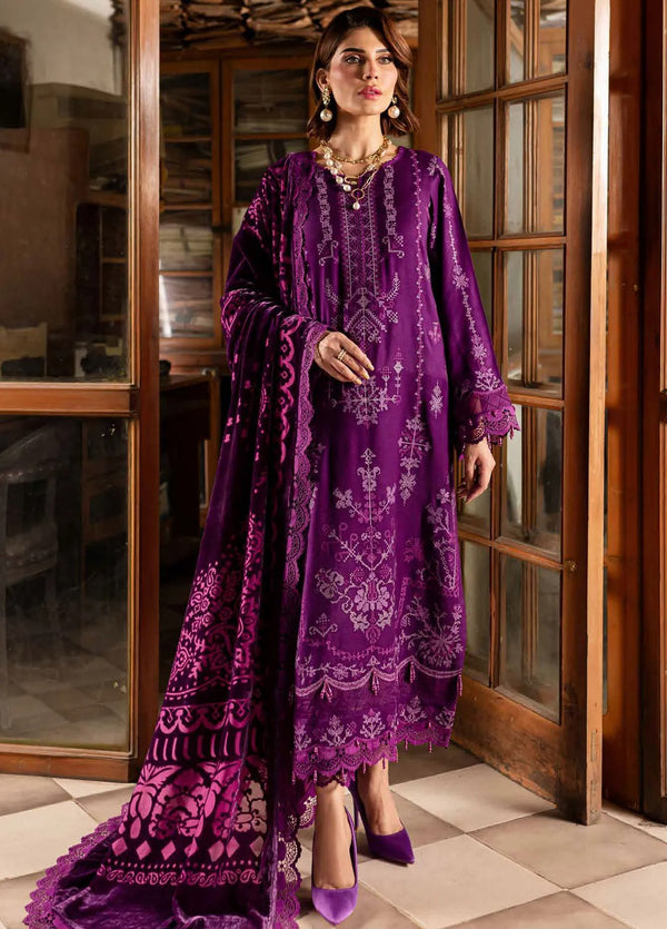 NE-119 | Winter Collection | Leather With Palachi Shawl By Nureh