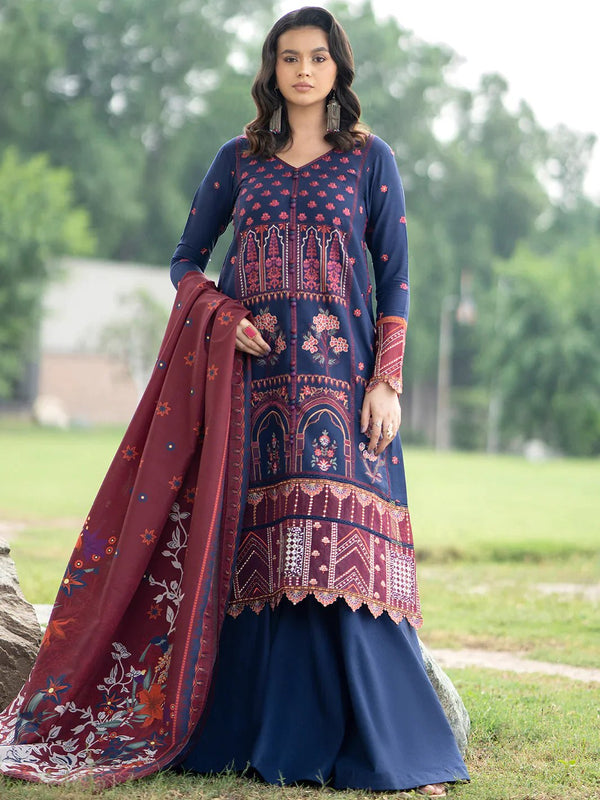 Janan Winter Khaddar ‘23 - 3PC unstitched - 1915 - A By Bin Ilyas - Rabbani Cloth House