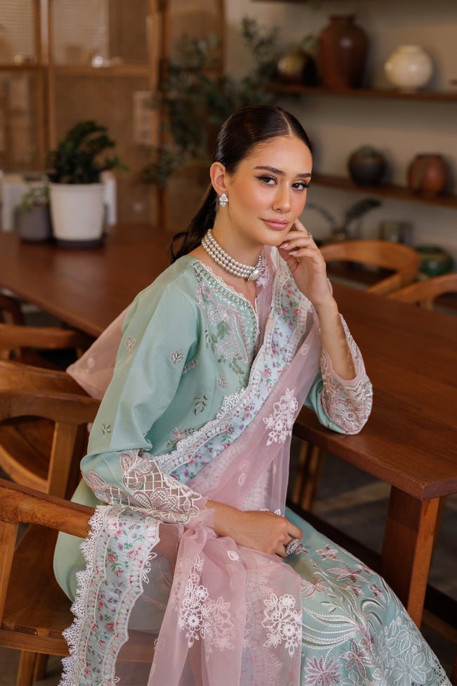 Ksenia - 12 | Luxury Unstitched | Embroidered Lawn '25 By Xenia - Rabbani Cloth House