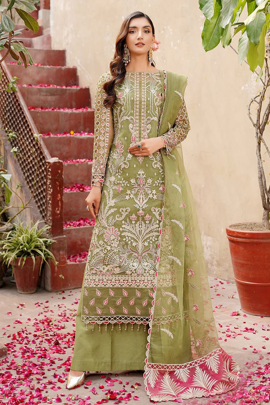 L - 801 | Lemilsa Unstitched Collection By Maryam's - Rabbani Cloth House