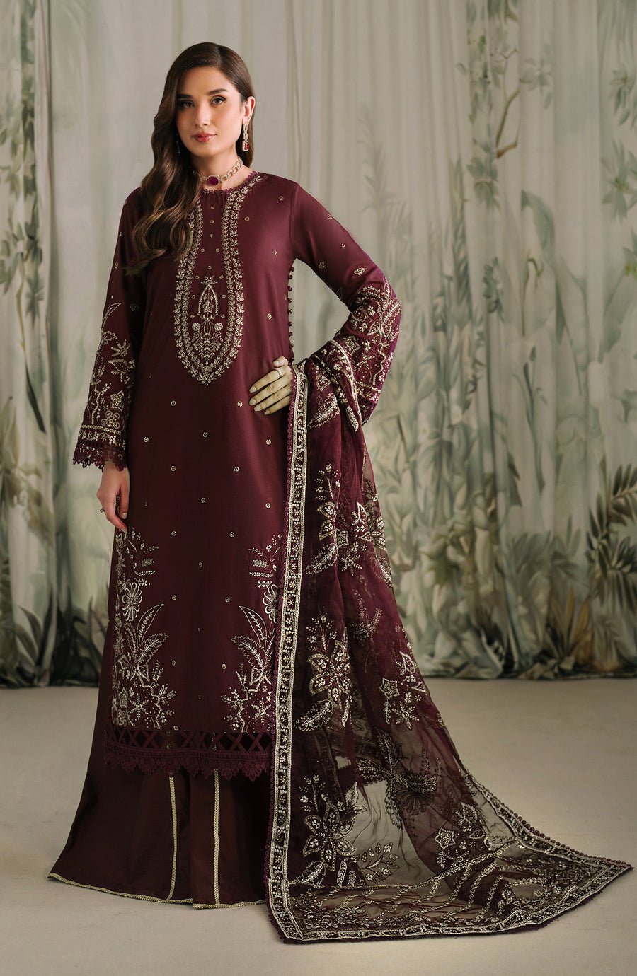 Liana | RW - 04 | Raw Silk Unstitched By Zarif - Rabbani Cloth House